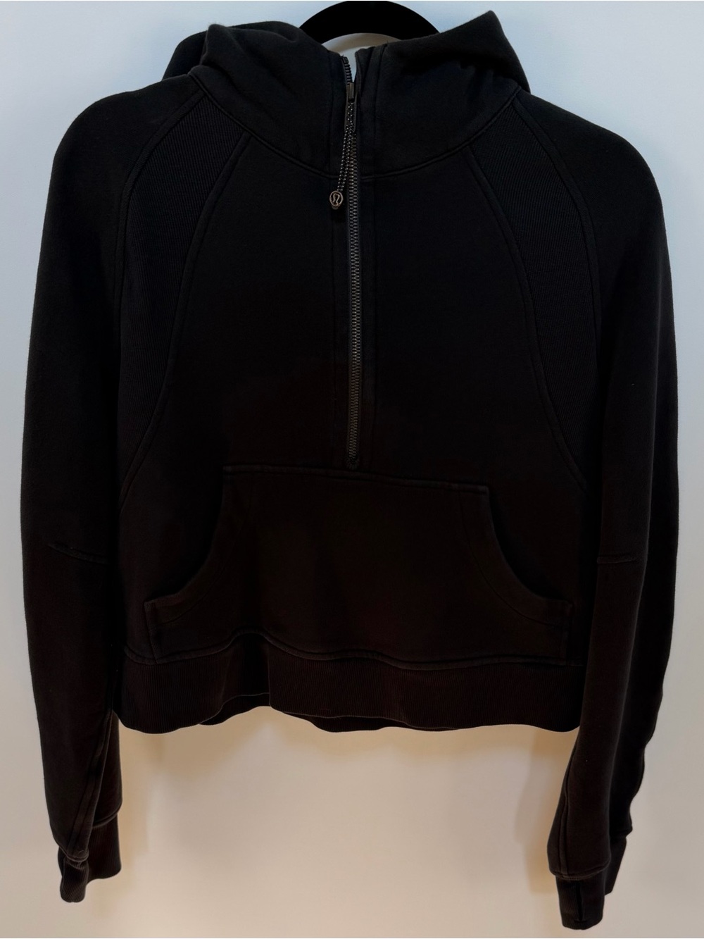 Lululemon Women's Scuba Oversized Half Zip Hoodie Size XS/S, Color - Black